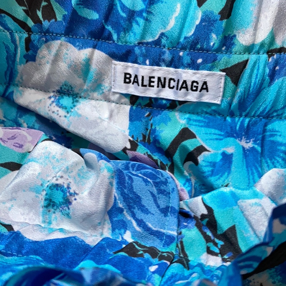 BALENCIAGA Floral Pleated midi skirt - Picture 6 of 9
